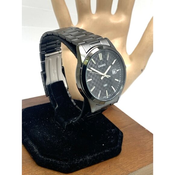 Casio Men's Watch MTP-VD03 Quartz Analog Black Dial Stainless Steel 41mm 5058 - Picture 15 of 15